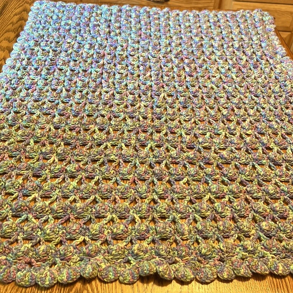 Mermaid lap blanket, baby blanket handmade